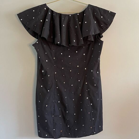 Lovers + Friends Lulu Embellished Mini Dress || SZ L - Picture 6 of 14